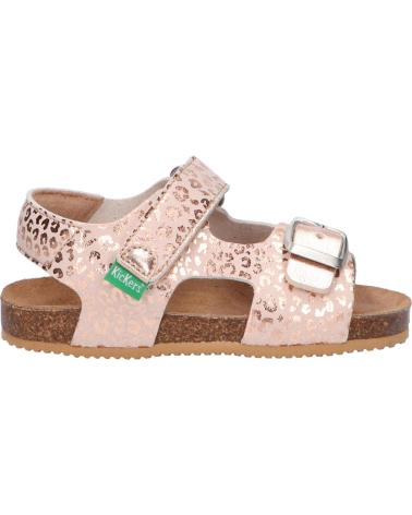 Sandalias de Niña y Niño KICKERS 869515-30 FUXIO 16 ARGENT LEOPARD