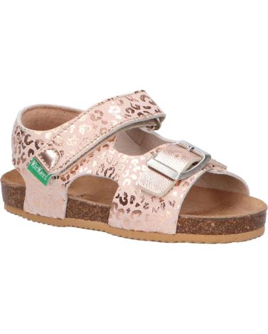 Sandalias de Niña y Niño KICKERS 869515-30 FUXIO 16 ARGENT LEOPARD