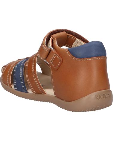 Sandalias de Niño KICKERS 927262-10 BIPOD CUIR COW A 116 CAMEL BLEU