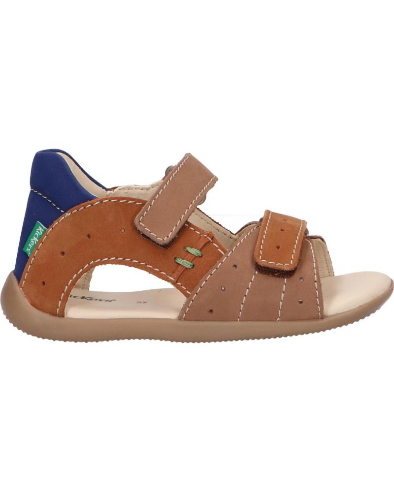 Sandali per Bambino KICKERS 785405-10 BOPING-2 GOLF NUBUCK 112 BEIGE CAMEL BLE
