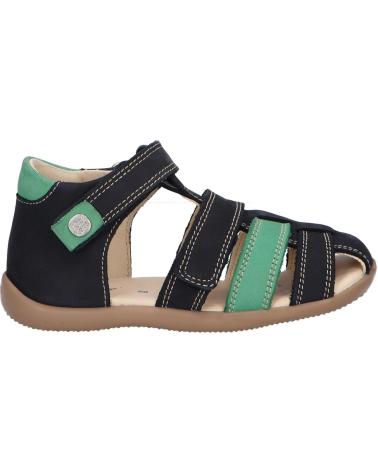 Sandali per Bambino KICKERS 927261-10 BIPOD CUIR GOLF NUBUCK 101 MARINE VERT