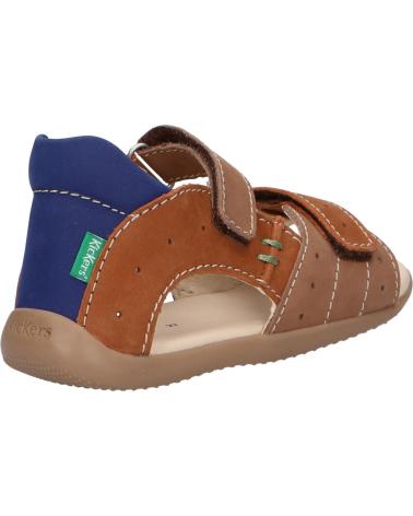 Sandali per Bambino KICKERS 785405-10 BOPING-2 GOLF NUBUCK 112 BEIGE CAMEL BLE