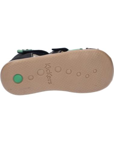 Sandali per Bambino KICKERS 927261-10 BIPOD CUIR GOLF NUBUCK 101 MARINE VERT
