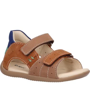 Sandali per Bambino KICKERS 785405-10 BOPING-2 GOLF NUBUCK 112 BEIGE CAMEL BLE