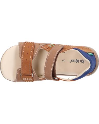 Sandali per Bambino KICKERS 785405-10 BOPING-2 GOLF NUBUCK 112 BEIGE CAMEL BLE