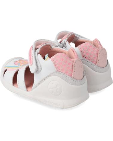 Zapatos de Niña BIOMECANICS SANDALIA PIEL PARA PRIMEROS PASOS BLANCO SAUVAGE