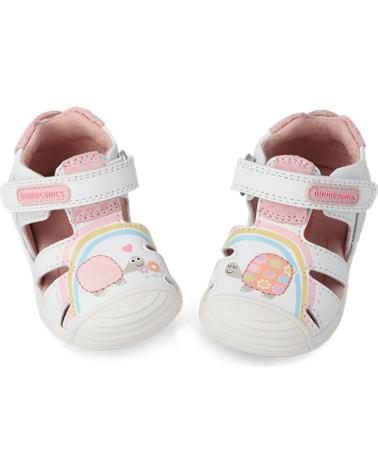 Zapatos de Niña BIOMECANICS SANDALIA PIEL PARA PRIMEROS PASOS BLANCO SAUVAGE