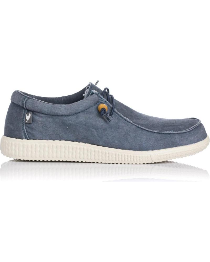 Nauticos de Hombre y Niño WALK IN PITAS ZAPATILLAS LONA WALLABI WASHED MARINO AZUL