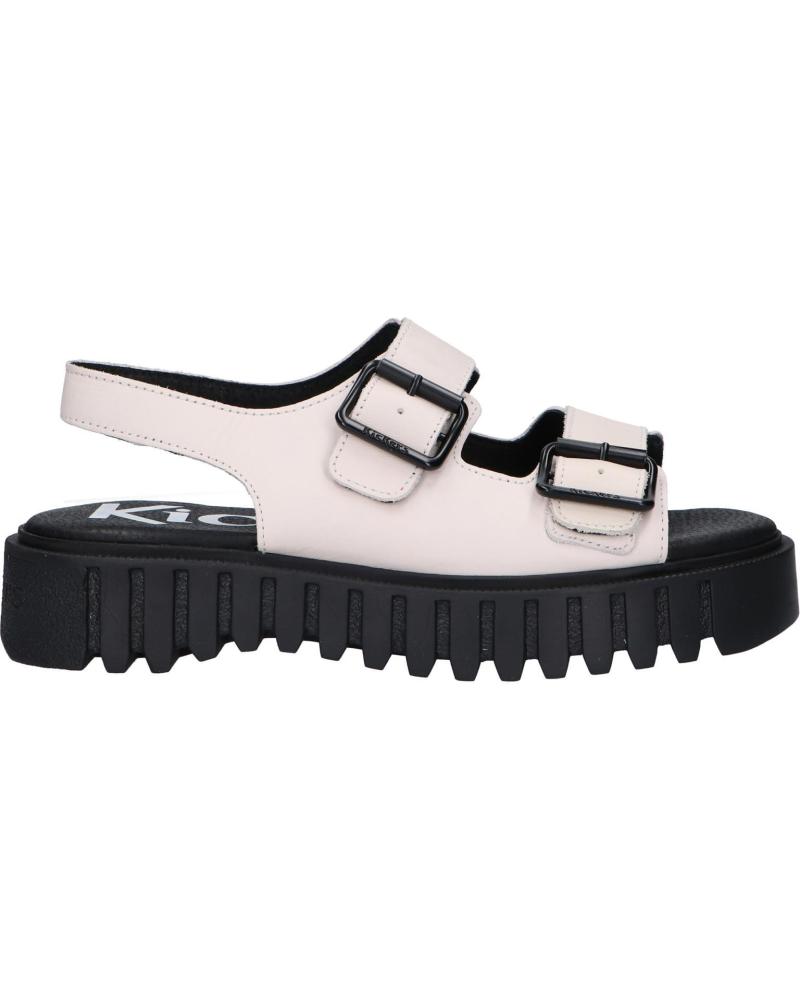 Sandalias de Mujer y Niña KICKERS 931530-50 KICK FALK SOFT COW LEATHER 3 BLANC