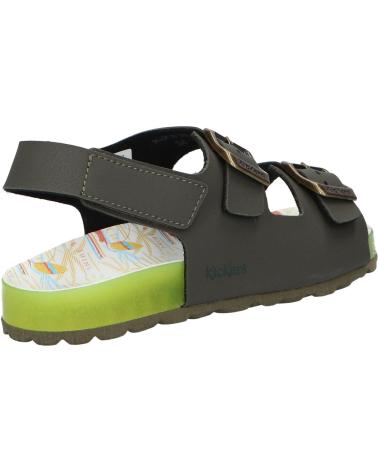 Sandali per Bambina e Bambino KICKERS 929562-30 SUNYVA 202 KAKI JAUNE SURF