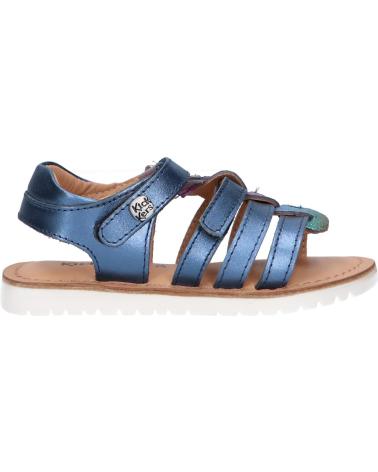 Woman and girl Sandals KICKERS 927352-30 BRAHMIA COW METAL 103 MARINE METAL RA