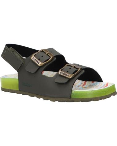 Sandali per Bambina e Bambino KICKERS 929562-30 SUNYVA 202 KAKI JAUNE SURF