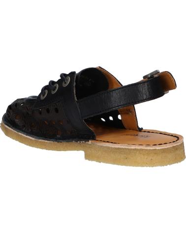 Woman and girl Sandals KICKERS 930800-50 KICK LELLA NATURAL LEATHER 8 NOIR