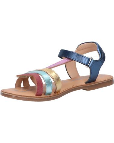 Sandalen für Damen und Mädchen KICKERS 895218-30 DIAMANTO CUIR 103 MARINE METAL MU
