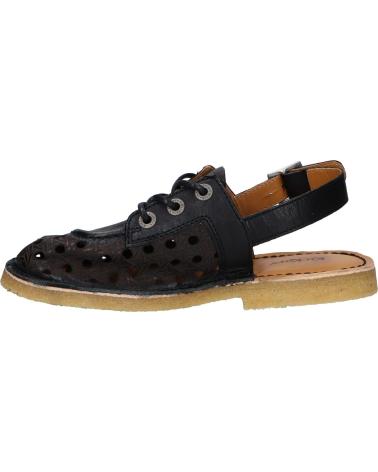 Woman and girl Sandals KICKERS 930800-50 KICK LELLA NATURAL LEATHER 8 NOIR