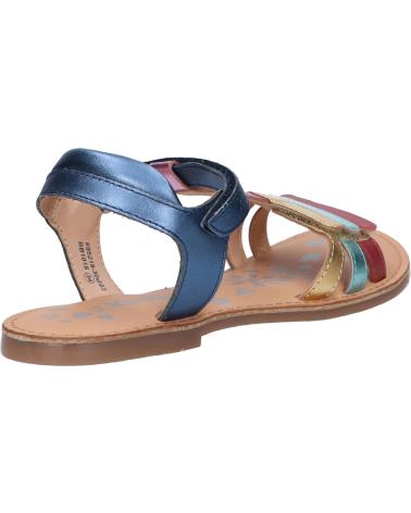 Sandalen für Damen und Mädchen KICKERS 895218-30 DIAMANTO CUIR 103 MARINE METAL MU