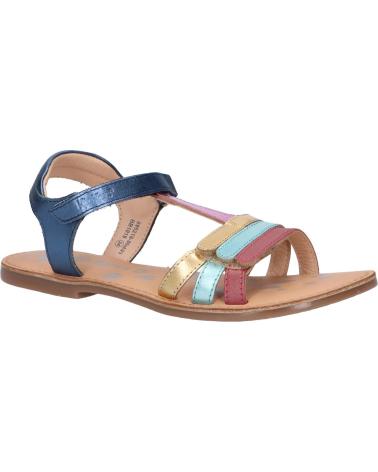 Sandalen für Damen und Mädchen KICKERS 895218-30 DIAMANTO CUIR 103 MARINE METAL MU