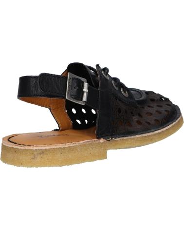 Woman and girl Sandals KICKERS 930800-50 KICK LELLA NATURAL LEATHER 8 NOIR