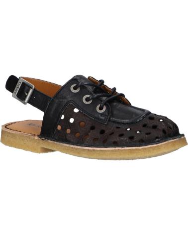 Woman and girl Sandals KICKERS 930800-50 KICK LELLA NATURAL LEATHER 8 NOIR