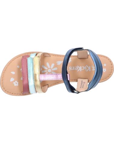 Sandalen für Damen und Mädchen KICKERS 895218-30 DIAMANTO CUIR 103 MARINE METAL MU