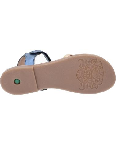 Sandalen für Damen und Mädchen KICKERS 895218-30 DIAMANTO CUIR 103 MARINE METAL MU