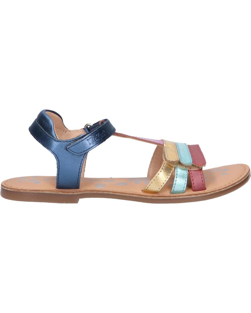 Sandalen für Damen und Mädchen KICKERS 895218-30 DIAMANTO CUIR 103 MARINE METAL MU