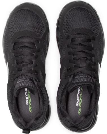 SKECHERS AGOURA 52635 BBK - ZAPATILLAS DEPORTIVAS NEGRAS NEGRO