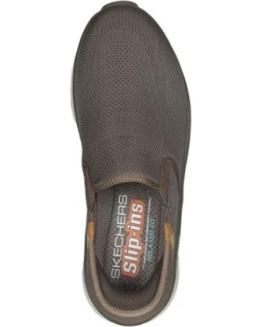 Sapatilhas de Homem SKECHERS D LUX WALKER 232455 BRN GRIS