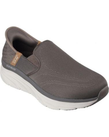 Sapatilhas de Homem SKECHERS D LUX WALKER 232455 BRN GRIS