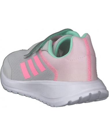 ZAPATILLAS ADIDAS TENSAUR RUN HO6379 GRIS-ROSA CON TIRAS ADHERENTES PARA NIÑA GRIS-ROSA