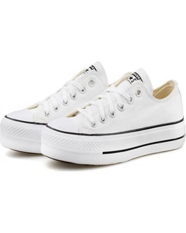 CONVERSE - ALL STAR PLATFORM 560251C - ZAPATILLAS DE LONA CON PLATAFO BLANCO