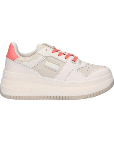 Scarpe sport per Donna TOMMY HILFIGER EN0EN02208 TJW RETRO BASKET FLATFORM YBI IVORY - BLEACHED