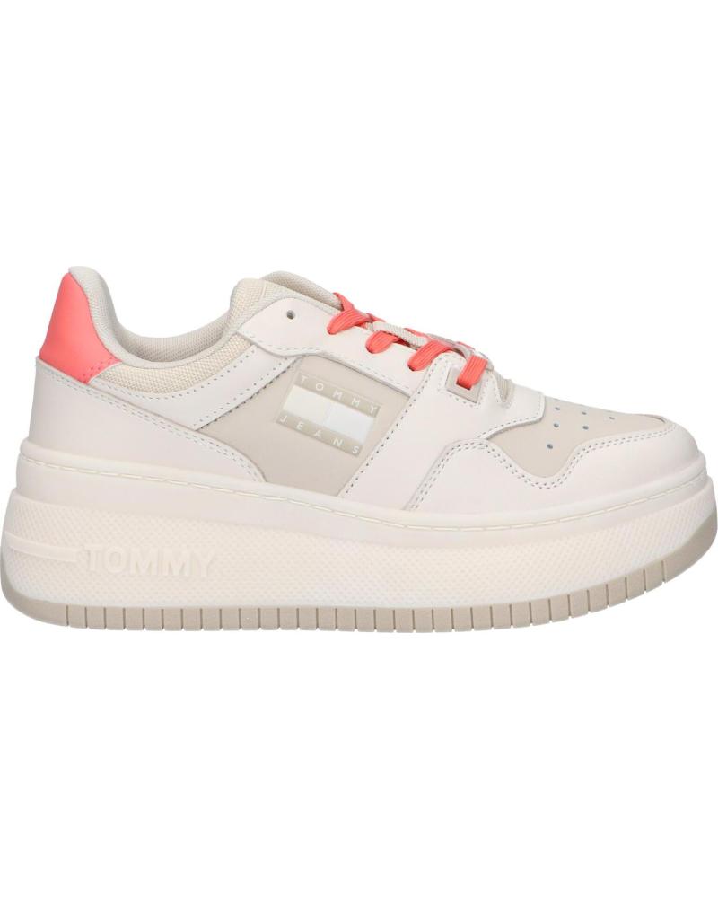 Scarpe sport per Donna TOMMY HILFIGER EN0EN02208 TJW RETRO BASKET FLATFORM YBI IVORY - BLEACHED