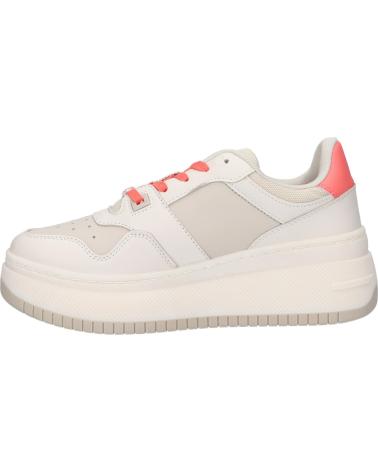 Scarpe sport per Donna TOMMY HILFIGER EN0EN02208 TJW RETRO BASKET FLATFORM YBI IVORY - BLEACHED