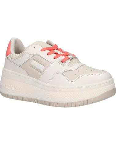 Scarpe sport per Donna TOMMY HILFIGER EN0EN02208 TJW RETRO BASKET FLATFORM YBI IVORY - BLEACHED