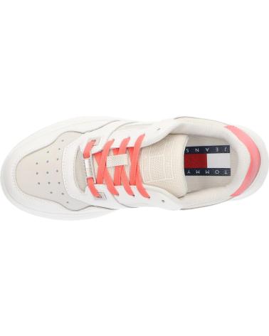 Scarpe sport per Donna TOMMY HILFIGER EN0EN02208 TJW RETRO BASKET FLATFORM YBI IVORY - BLEACHED