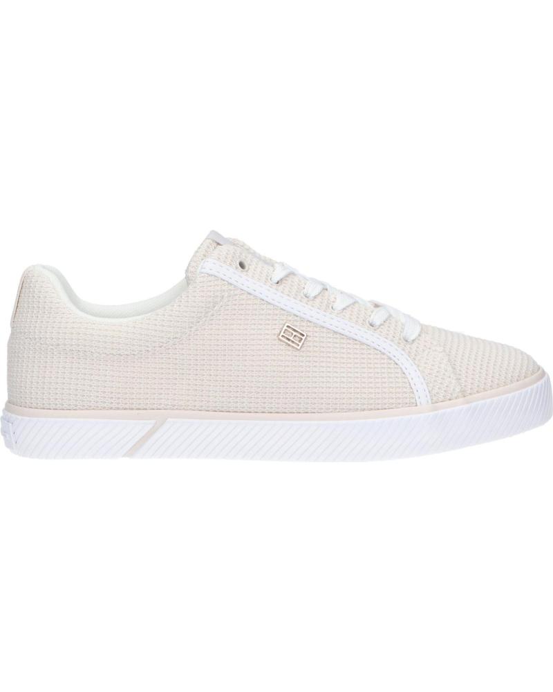 Scarpe sport per Donna TOMMY HILFIGER FW0FW07299 ESSENTIAL VULC MESH AC0 WEATHERED WHITE