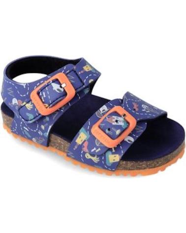 Sandali per Bambino garvalin SANDALIAS 232663 BIO ESTAMPADO AZULMARINO