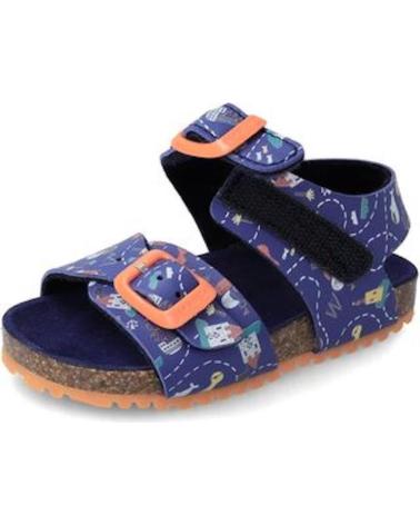 Sandali per Bambino garvalin SANDALIAS 232663 BIO ESTAMPADO AZULMARINO