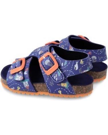 Sandali per Bambino garvalin SANDALIAS 232663 BIO ESTAMPADO AZULMARINO