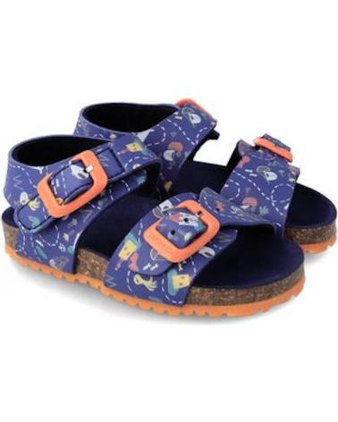 Sandali per Bambino garvalin SANDALIAS 232663 BIO ESTAMPADO AZULMARINO