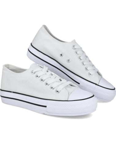 Scarpe sport per Donna L&R SHOES F220 DEPORTIVAS LONA MUJER BLANCO