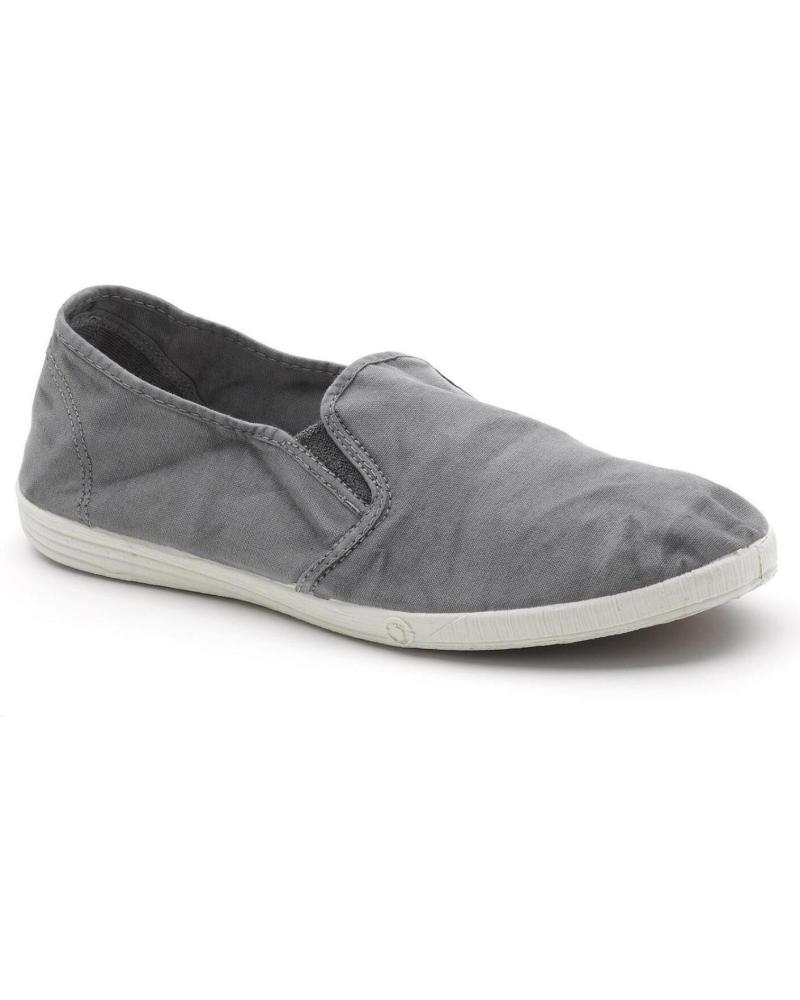 NATURAL WORLD ZAPATILLA DE HOMBRE OLD CRABE 315E H 54 CON DOS ELASTICOS EN GRIS ENZIMATICO