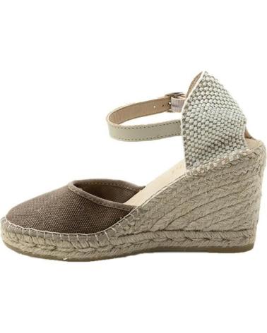 Sandalias de Mujer NATURAL WORLD 50-CUNA YUTE 8 CM TIRA ENZIM BEIGE