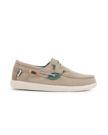 Scarpe per Uomo WALK IN PITAS NAUTICO BANDERA CANVAS LIGERO BEIGE