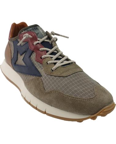 Deportivas de Hombre CETTI 1311 REJILLA KAKI-AZUL-BURDEOS BEIG