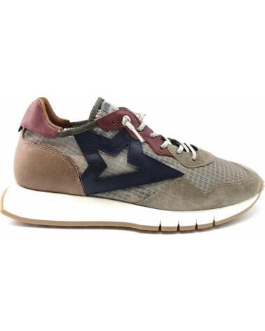 Deportivas de Hombre CETTI 1311 REJILLA KAKI-AZUL-BURDEOS BEIG