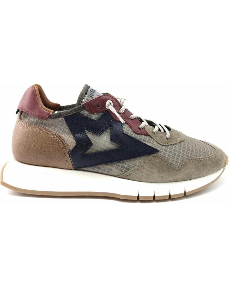 Deportivas de Hombre CETTI 1311 REJILLA KAKI-AZUL-BURDEOS BEIG