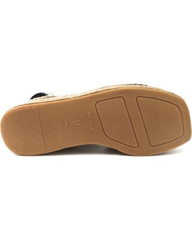 Sandales pour Femme VIDORRETA 82100 VINCI RAFIA-TUL NEGR NEGRO