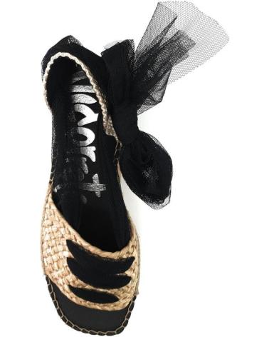Sandales pour Femme VIDORRETA 82100 VINCI RAFIA-TUL NEGR NEGRO